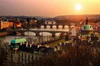 Prague_Vltava bridges